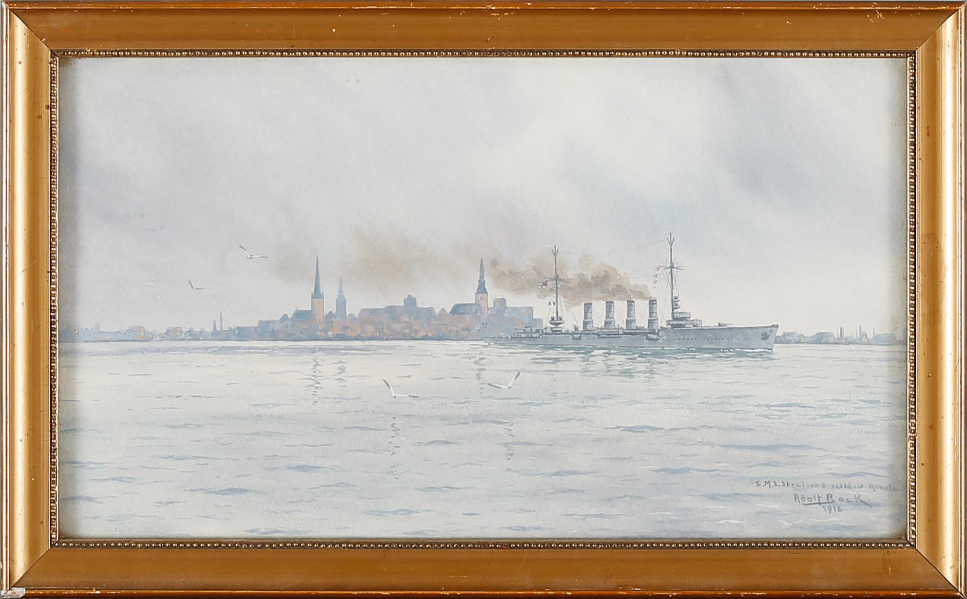 watercolour, signed anbd dated 1918. - Bukowskis