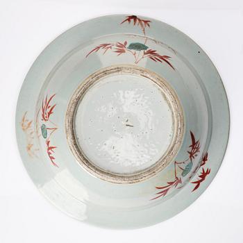 A Chinese famille rose basin, 19th century.