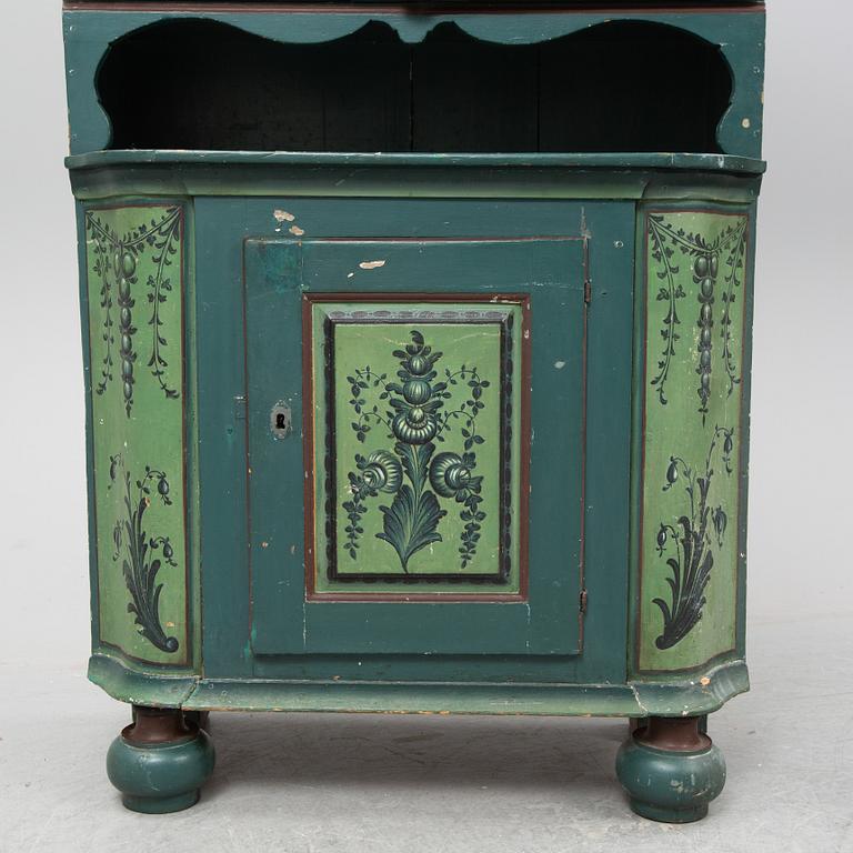 A 19th Century painted cabinet.c.