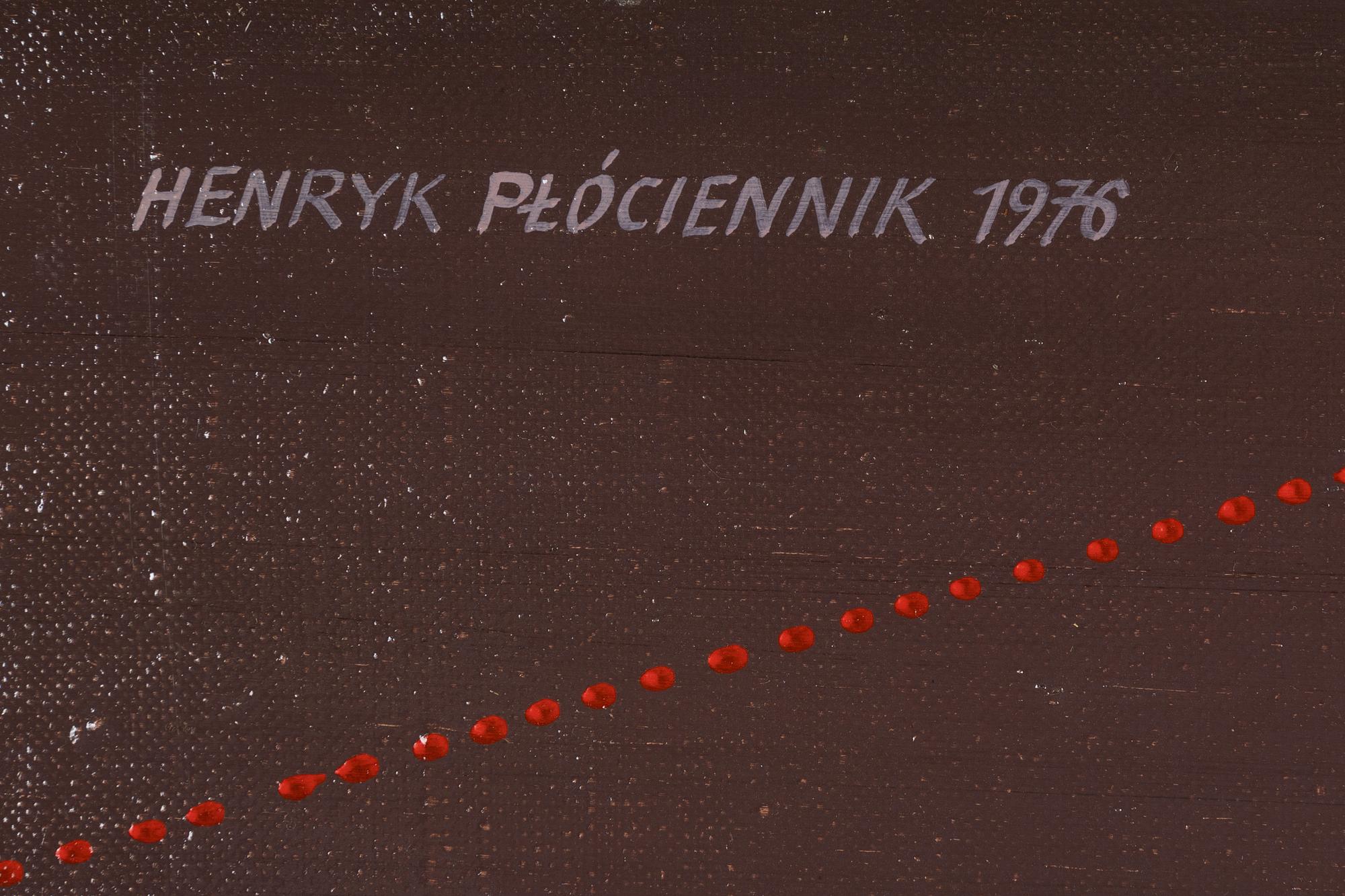 Henryk Plociennik, oil on canvas, signed and dated 1976.
