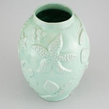 A earthenware vase by Anna-Lisa Thomson for Upsala Ekeby, around the mid 20th century.