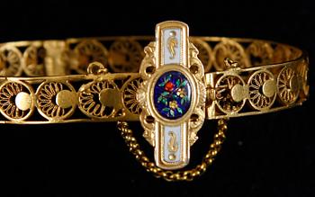 ARMRING, 18 k guld.