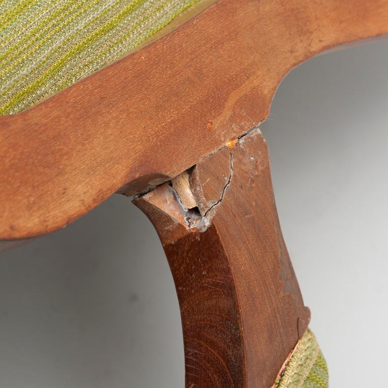 NOJATUOLIPARI, rokokootyyliset, 1800-luvun puoliväli.