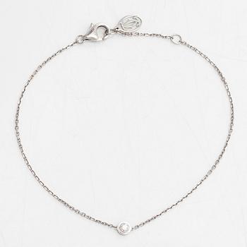 Cartier, armband, "d'Amour", 18K vitguld med en diamant, ca 0.04 ct.