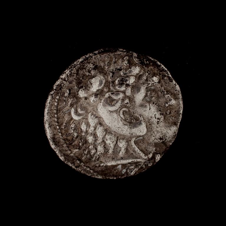 ANTIKT MYNT, silver. Alexander III(den Store). Grekland, ca 17g.