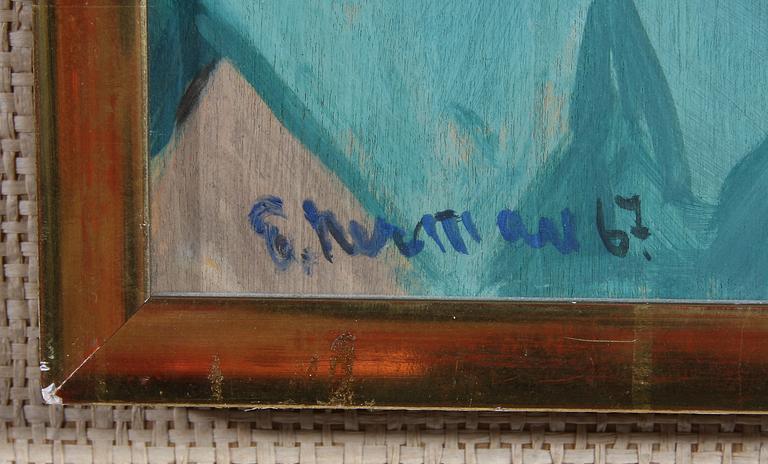 EINAR NERMAN, olja på pannå, sign och dat -67.