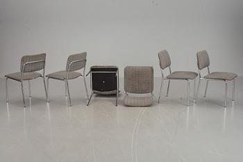 BORD och STOLAR, 6 st, Thonet, 1900-talets andra hälft.