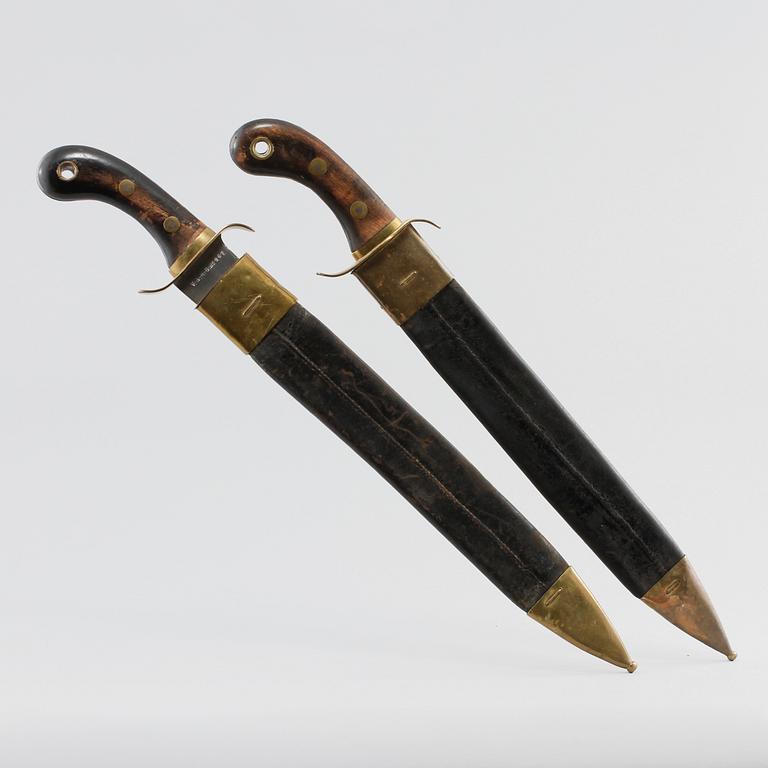 FASKINKNIVAR, 2 st, m/1848.