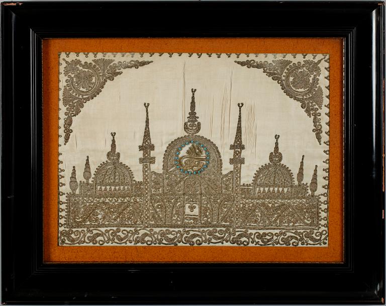BRODERI, orientaliskt, 1900-talets första hälft.
