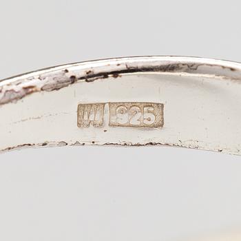 Zoltan Popovits, A pair of sterling silver earrings "Lilia Tigris". Lapponia 1995.