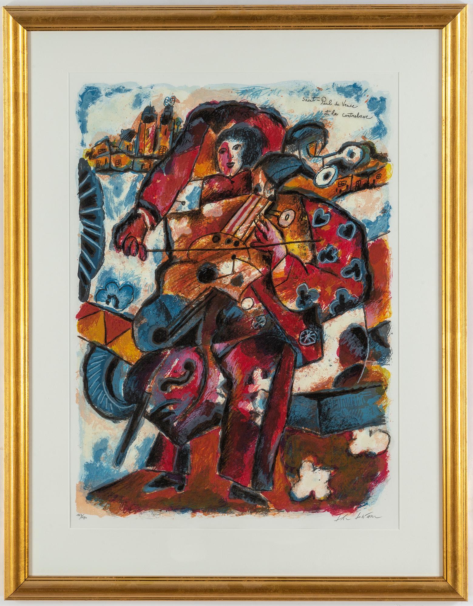 THEO TOBIASSE, färglitografi, signerad 163/180.