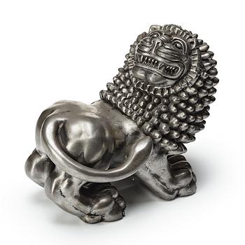 291. Anna Petrus, a pewter sculpture of a lion, Svenskt Tenn, Stockholm.