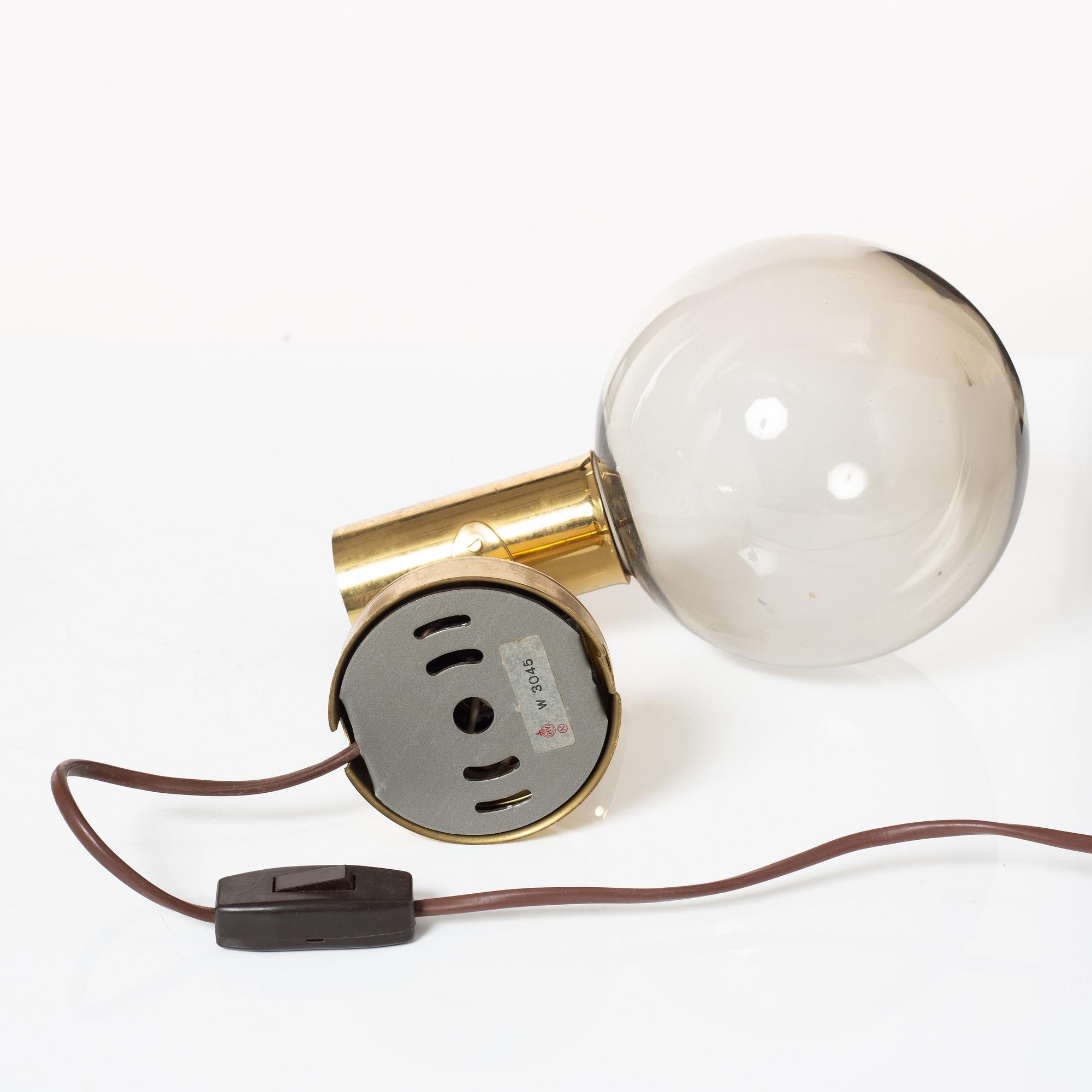 A pair of wall lamps, Høvik Lys, Norway, second half of the 20th Century.