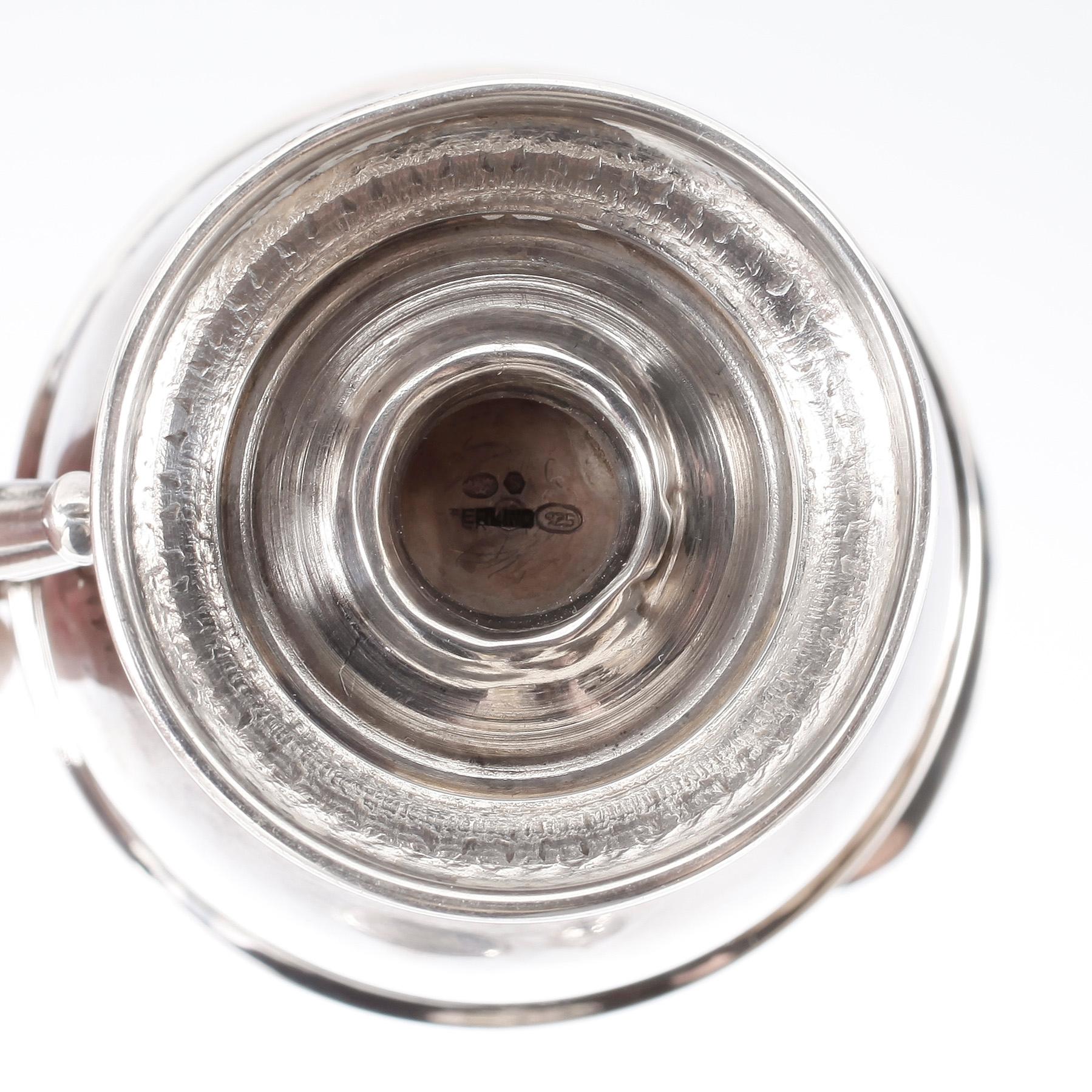 SERVISDELAR, 3 delar, sterlingsilver, empirestil, med svenska kontrollstämplar, 1900-tal. Vikt ca 446 gram.