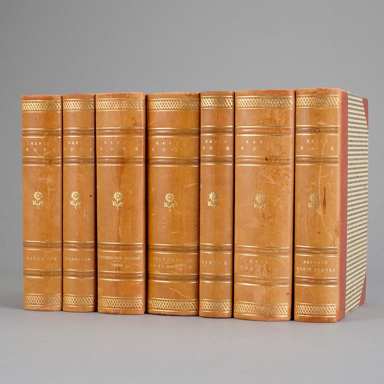 KARIN BOYE, 7 vol, samlade skrifter, Stockholm 1948-51.