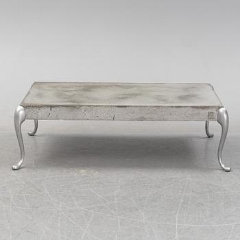A concrete coffee table by Morten Voss, designed 1994.