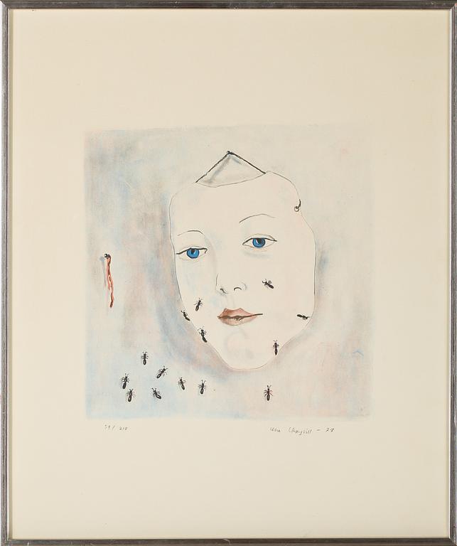 LENA CRONQVIST, färglitografi, signerad, numrerad 59/210 och daterad -77.