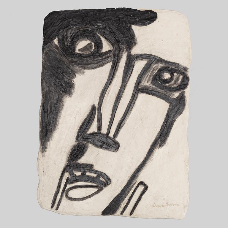 Bengt Lindström, a ceramic relief, signed Lindström and numbered BL7B 12/12 on verso.