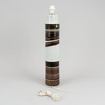 Inger Persson, a late 20th century stoneware, floor lamp for Rörstrand Ateljé, SWeden.