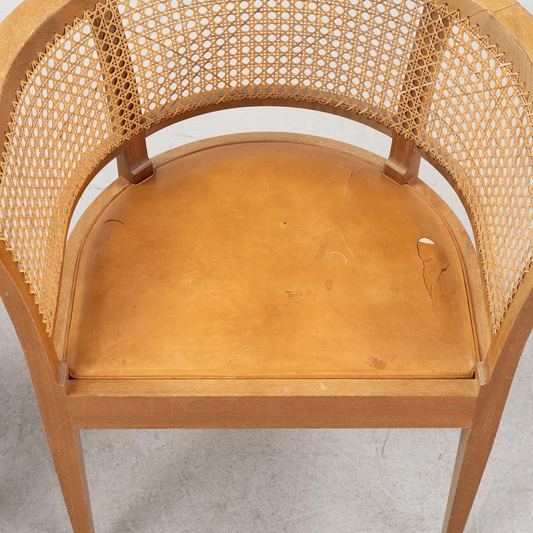 Kaare Klint, a par of 'Faaborg' chairs, Rud Rasmussen, Denmark.