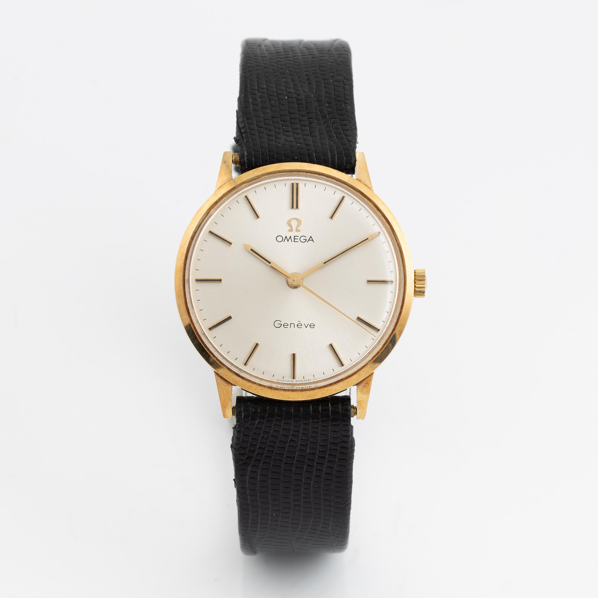 Omega, Genève, wristwatch, 33 mm.