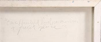 OKÄND KONSTNÄR, olja på pannå, sign Kovisto samt dat 1984 a' tergo.