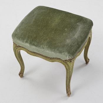 A Rococo style stool, 19th Century.