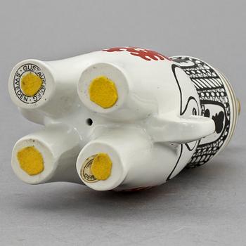 FIGURIN, stengods, Elefant ur serien "Traffic", Lisa Larson, Gustavsberg.