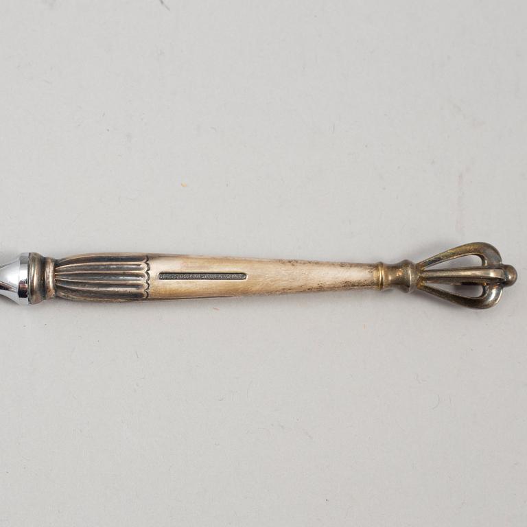 Svenska Amerika Linien, 6 föremål bl.a. W & S SÖRENSEN, brevkniv, sterling silver.