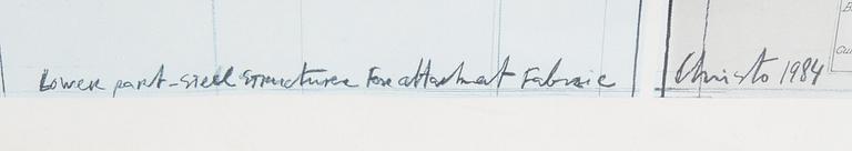 CHRISTO & JEANNE-CLAUDE, "The Pont Neuf, Wrapped", offset print.