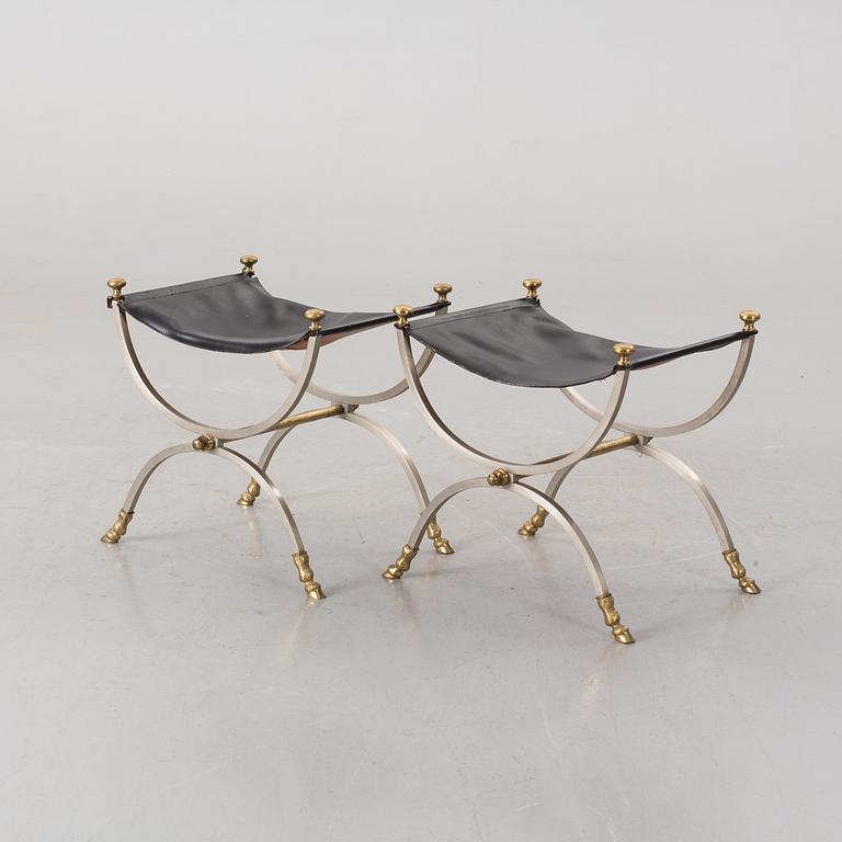 TABURETTER, ett par, 1900-talets andra hälft.