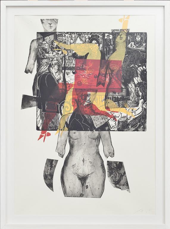 JUAN CANO, blandteknik. Signerad.