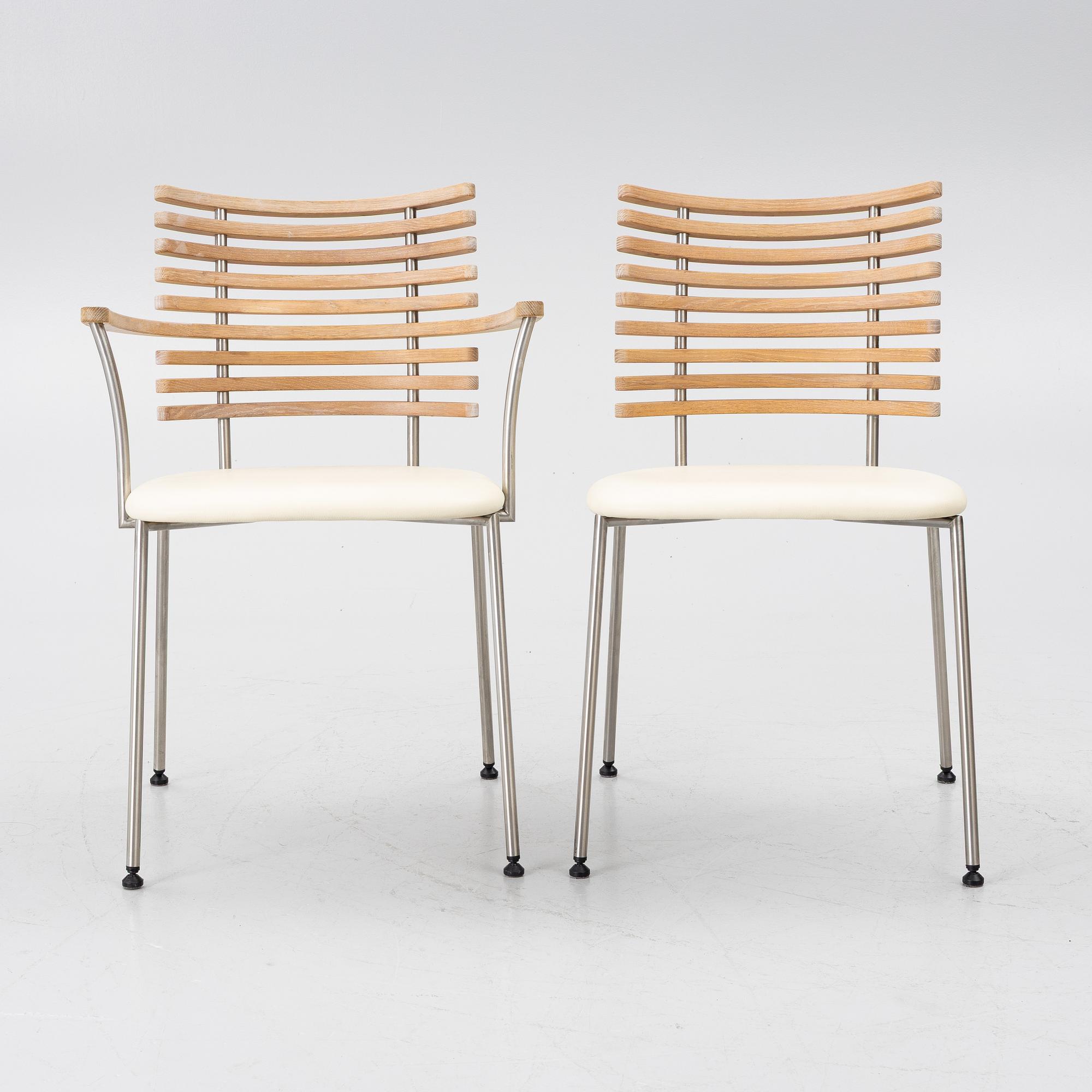 Henrik Lehm, 6 armchairs + 2 chairs, "Tiger", Naver Collection, Denmark.