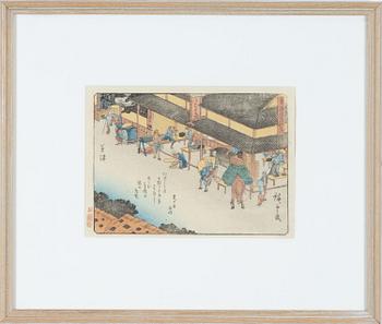 Utagawa Hiroshige I, woodblock print in colours, 1840-42.