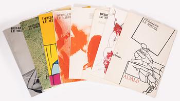 Periodicals, 9 pcs, "Derrière Le Miroir", published by Galerie Maeght.