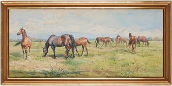 Anna Palm de Rosa, Grazing horses.