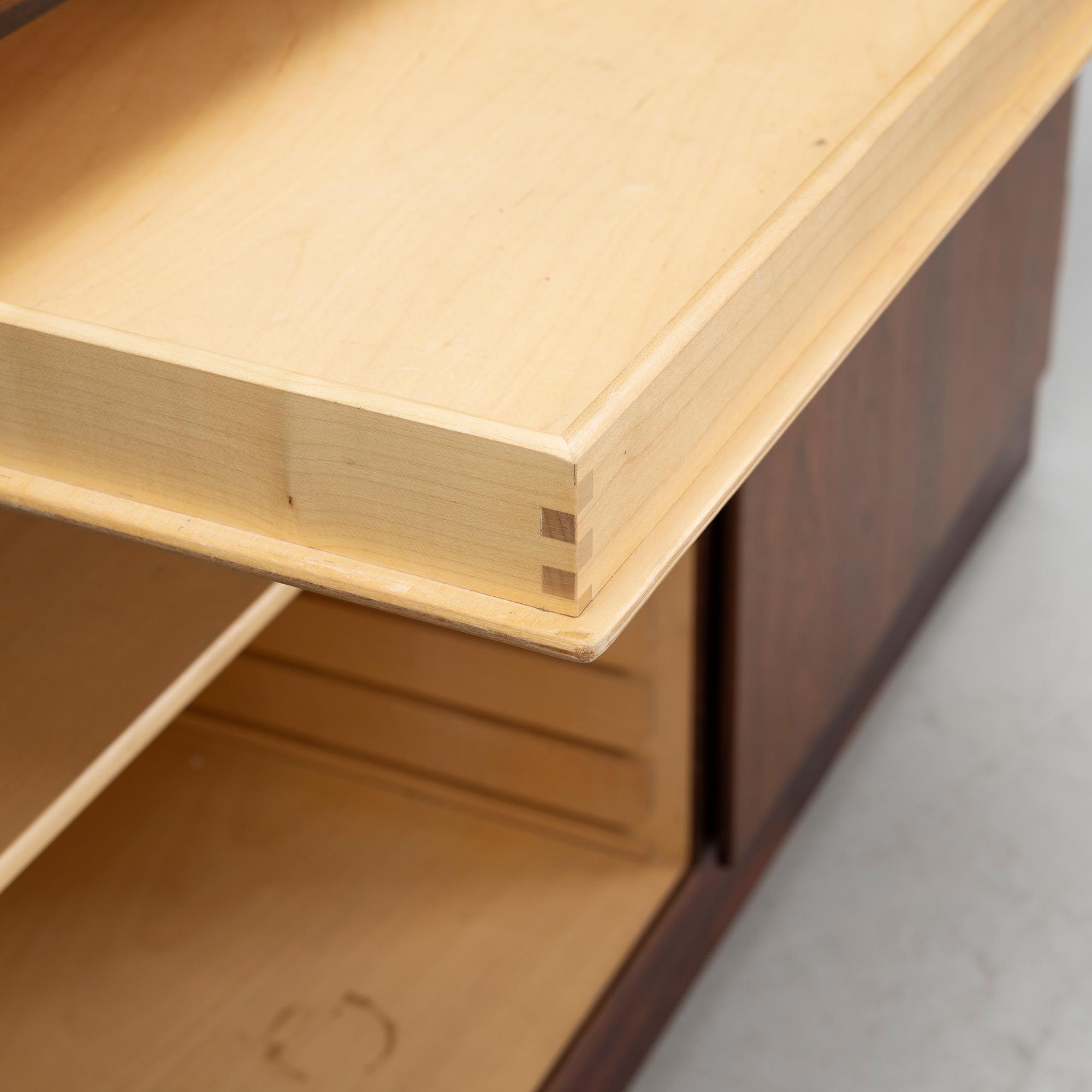 Børge Mogensen, a rosewood veneered model 232 sideboard, FDB Møbler, Denmark, 1960's.