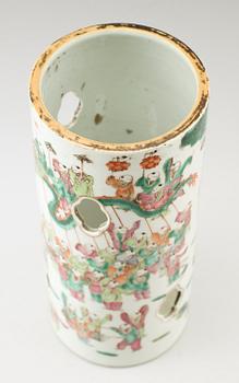 PERUKSTOCK, porslin, Kina, 1800-/1900-tal.