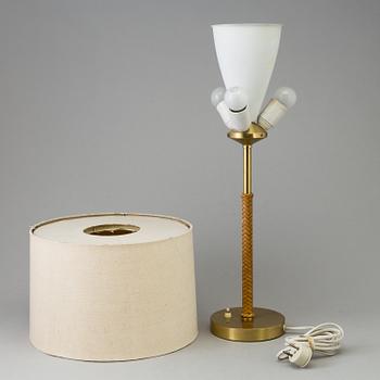 BORDSLAMPA, NK, Nordiska Kompaniet, 1900-talets mitt, mässing.