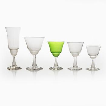 A 71-piece glass service.