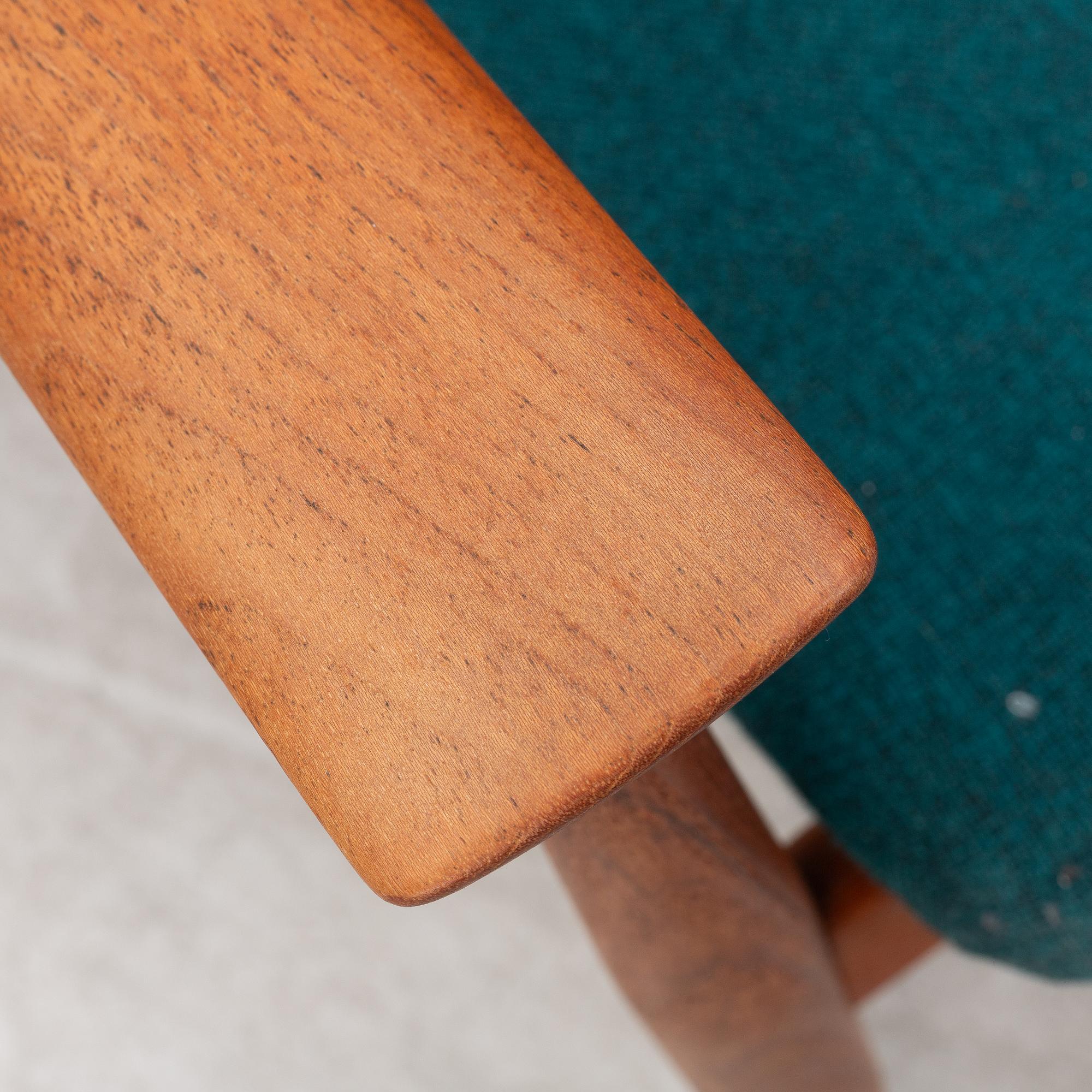 Finn Juhl, a model 138 armchair, France & Søn, Denmark, 1960s.