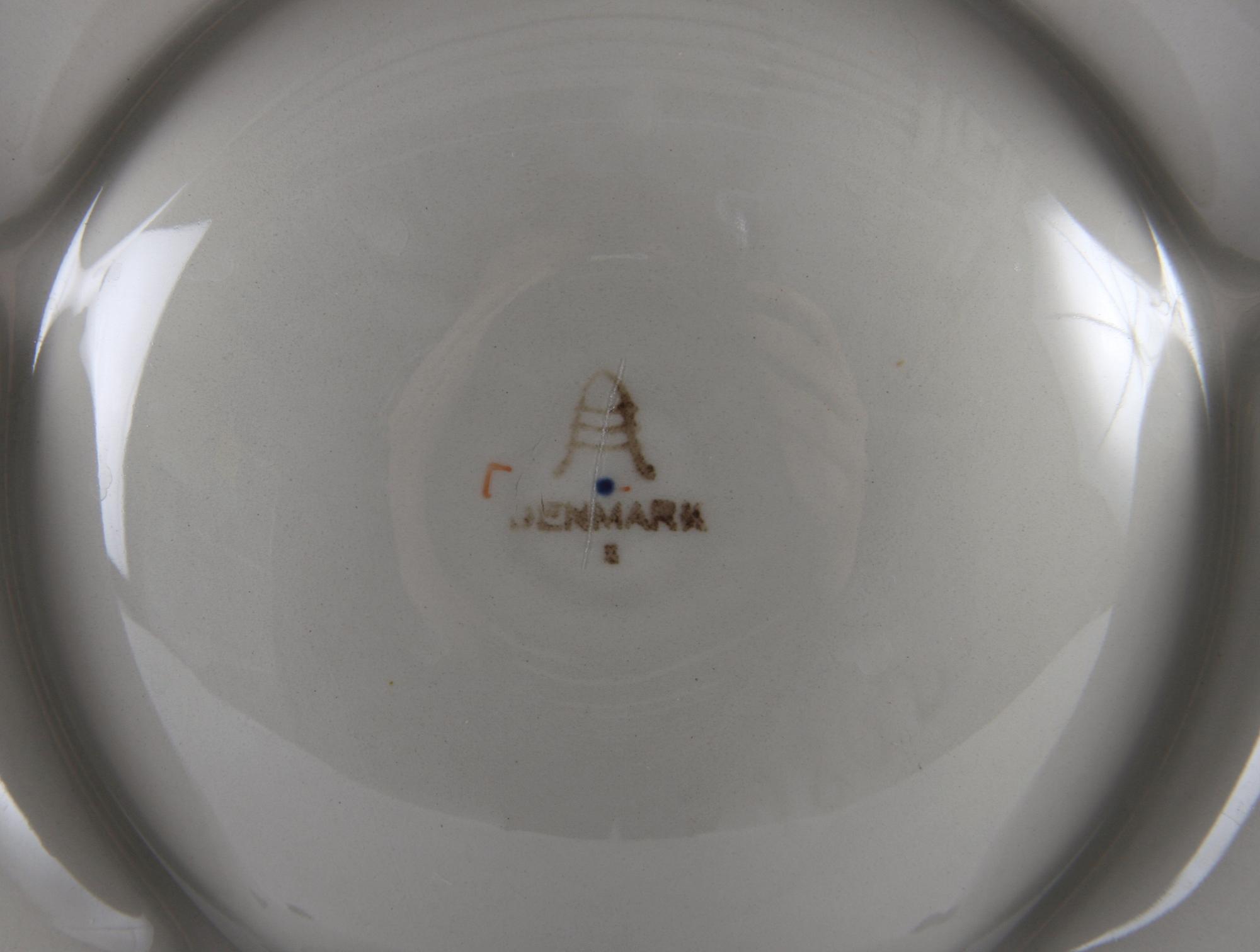 MAT- OCH KAFFESERVIS, 58 delar, Aluminia, Danmark.