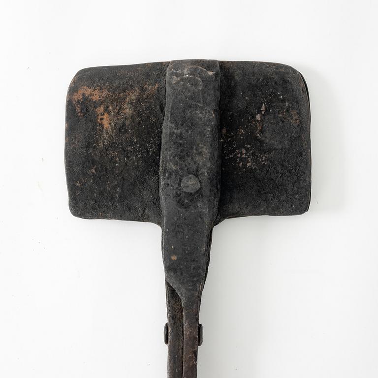 A Swedish waffle iron, 18th century.