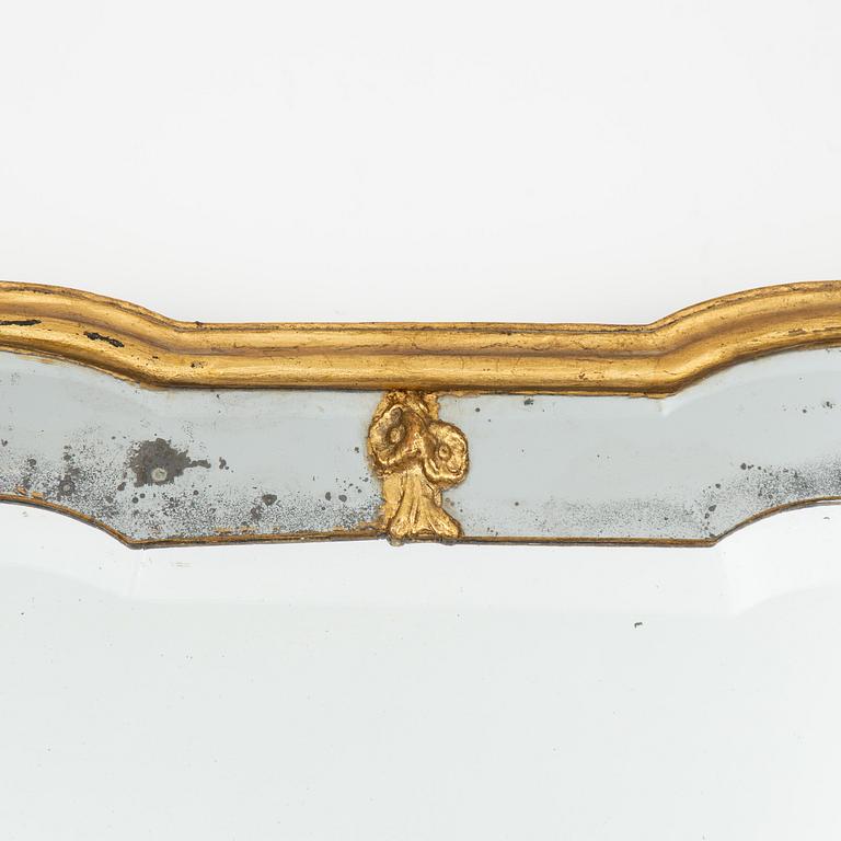 An 18th Rococo century mirror.