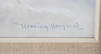 HOUGAARD, HENNING. Olja på duk, sign.