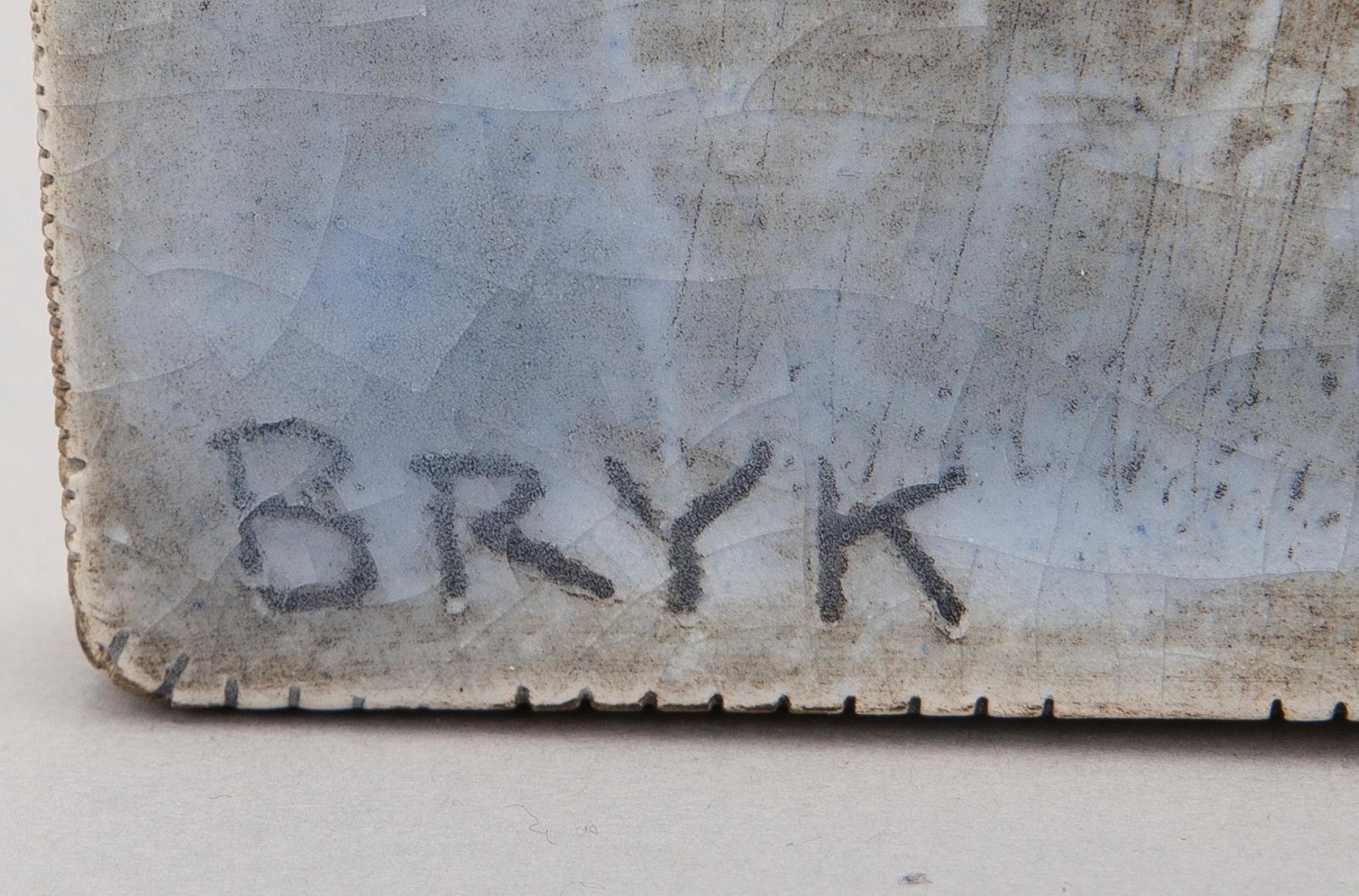 Rut Bryk, A stoneware relief signed Bryk.