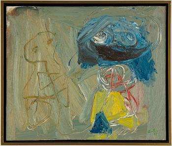 Juan Carlos Quintana, oil on canvas, signed and dated -87.