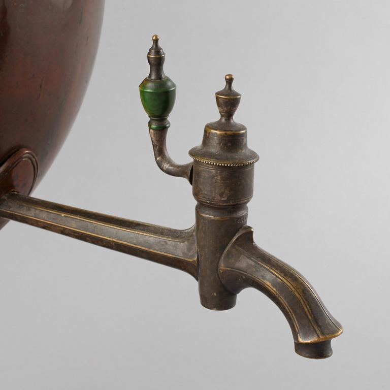 SAMOVAR, gulmetall, 1800-tal.