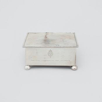 CIGARETTSKRIN, silver, K. Anderson. Stockholm 1925.