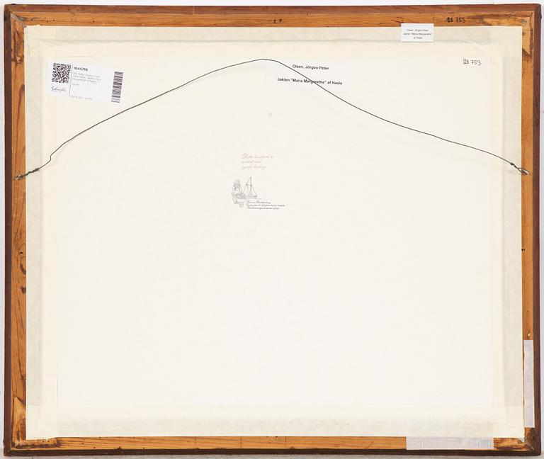 Jörgen Peter Olsen, Jakten Maria Margarethe" af Hasle.